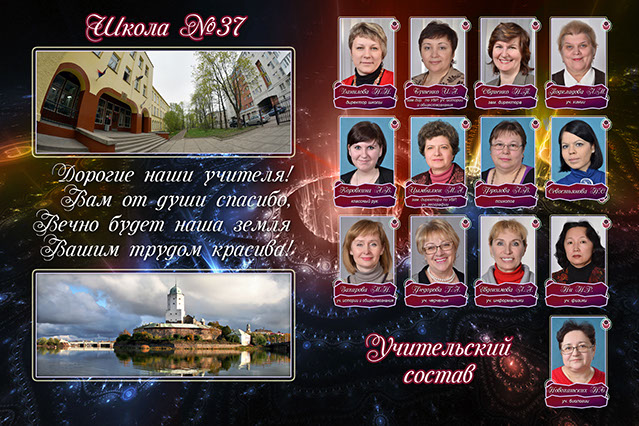 Фотографии учителей в школьном альбоме Учительский состав