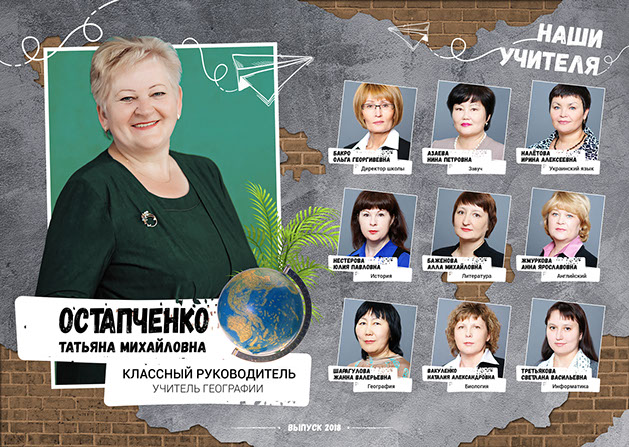 Любимые школьные учителя в выпускном альбоме Любимые школьные учителя в выпускном альбоме